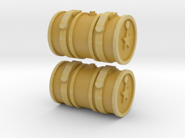 28mm barrels for tank with star 3d printed