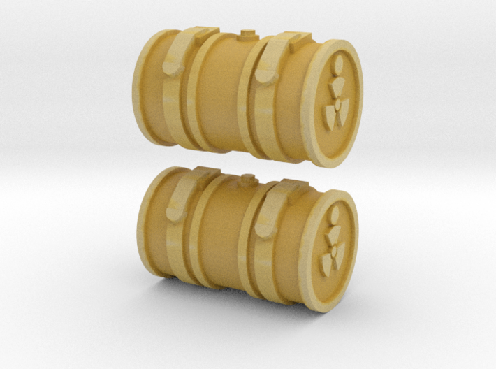 28mm barrels for tank with radiation 3d printed