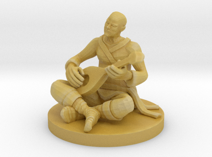 Monk Bard Jammin Out 3d printed