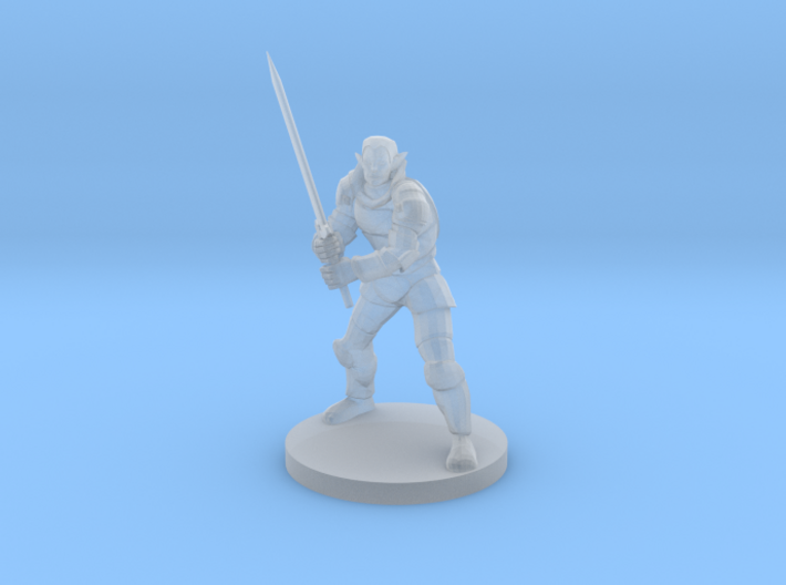 Elven Great Weapon Fighter 3d printed