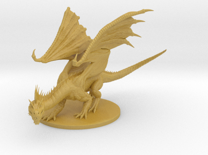 Young Green Dragon  3d printed 