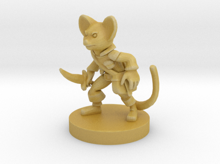 Mousefolk Rogue 3d printed