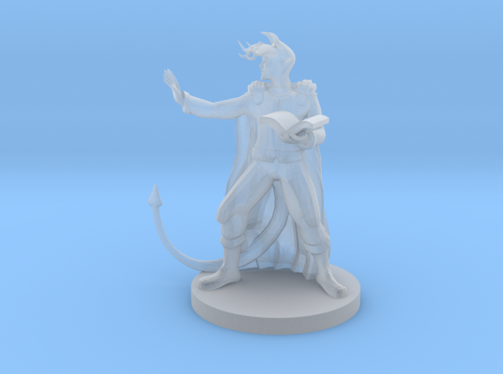 Tiefling Wizard with Beastly Horns 3d printed