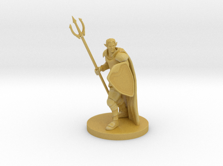 Male Elven Storm Cleric 3d printed 