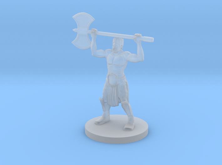 Half Orc Barbarian WITH A MULLET raging 3d printed