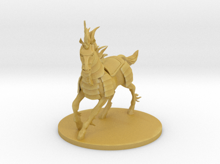 Armored Unicorn Mount 3d printed