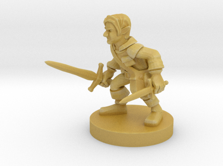 Gnome Male Rogue 3d printed 