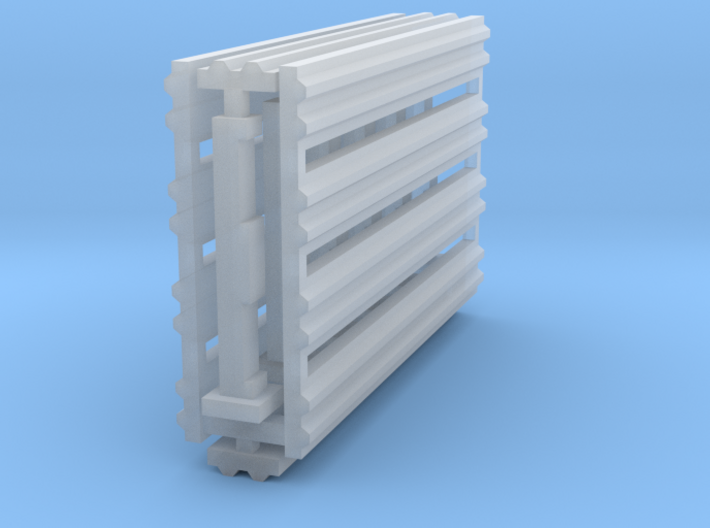 Double Rail Guardrail System 1-87 HO Scale 3d printed