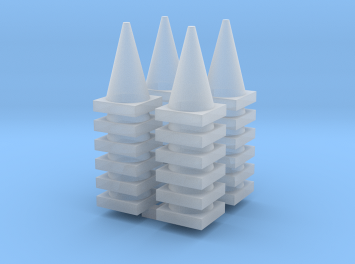 Road Cone Stack (4Pack) 1-87 HO Scale 3d printed