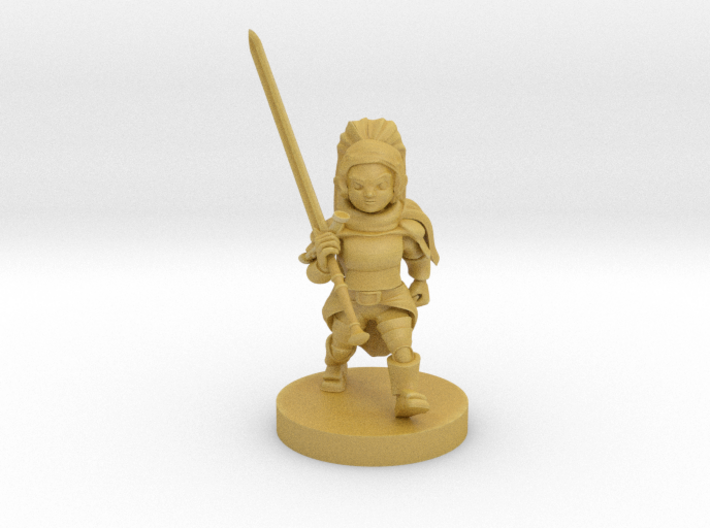 Halfling Female Great Weapon Fighter 3d printed 