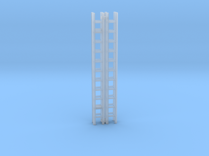 Extension Ladder 12Ft 1-87 HO Scale (2PK) 3d printed
