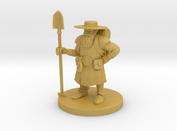 Dwarven Male Grave Cleric 3d printed 