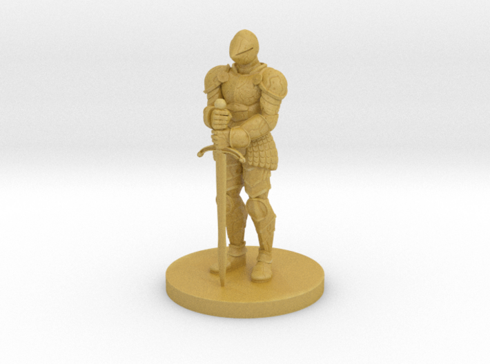 Stone Knight Statue 3d printed 