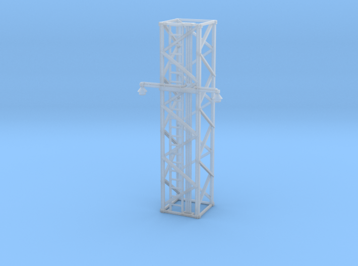 Light Tower Middle With Single Arm Lights 1-87 HO 3d printed