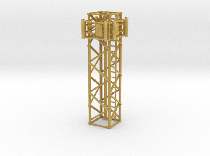 Light Tower Middle Cell Site 1-87 HO Scale 3d printed 