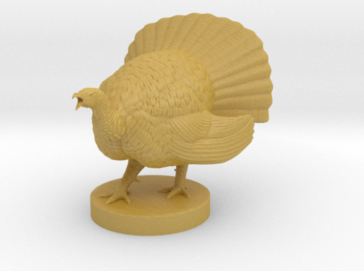 Turkey Dangerous Pose 3d printed 
