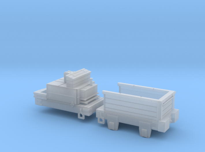 00 Scale Derwent Tenders (fine-scale planking) 3d printed