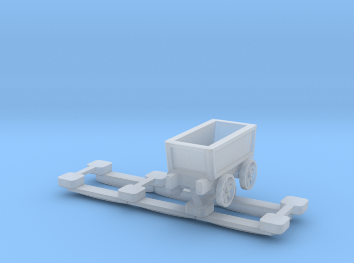 N Gauge Plateway Truck and Track (Static Version) 3d printed 