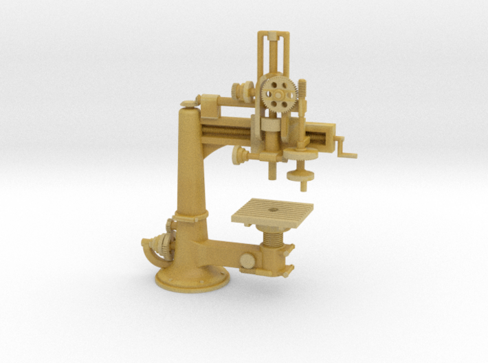 S Scale Radial Drill Press  3d printed 