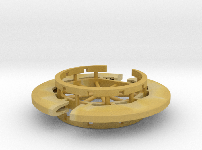 Disk Pendant: Tritium, Part 2 of 2 3d printed