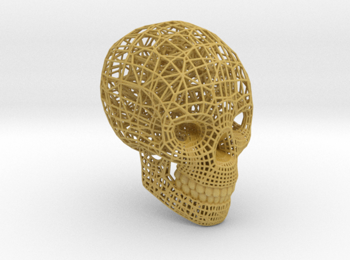 Skull with teeth 3d printed