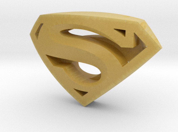 SupermanLogoII 3d printed 