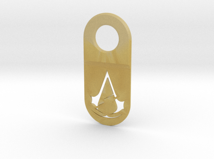 Assassin Unity Keychain Pendant (Hollow) 3d printed