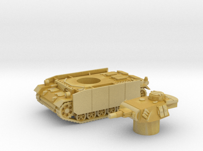 Panzer III tank M (Germany) 1/144 3d printed