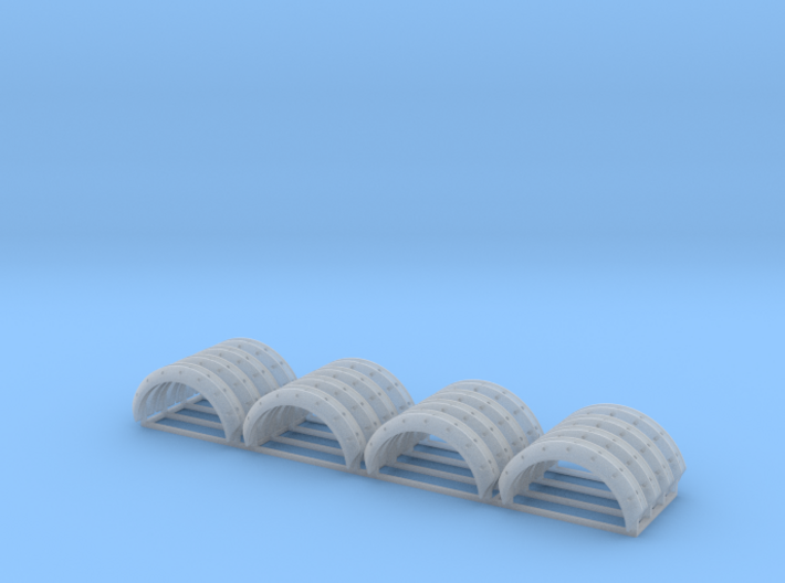 Set of 16 - #A Wheel flares/Arches 1mm x12mm 3d printed