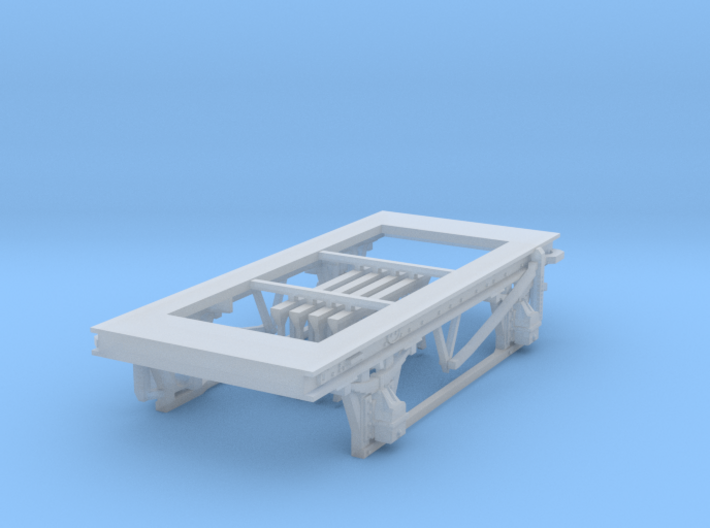 HO scale 9ft wheelbase chassis 3d printed