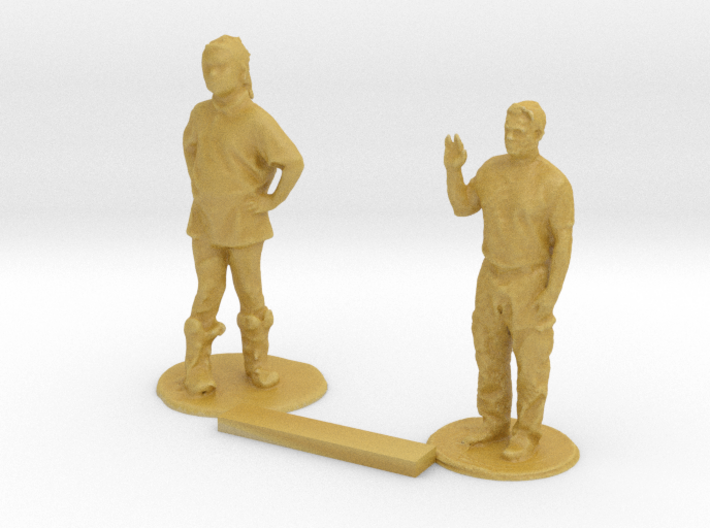 S Scale Standing Kids 8 3d printed 