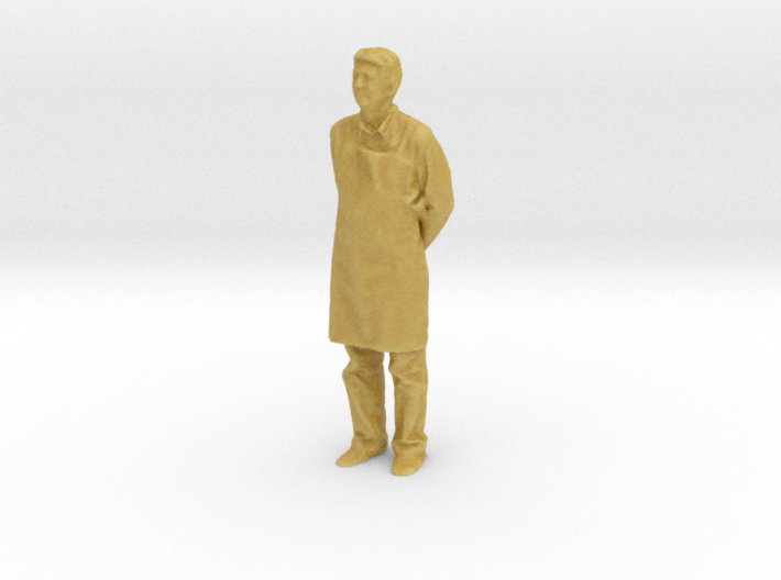 O Scale man in an apron 3d printed 