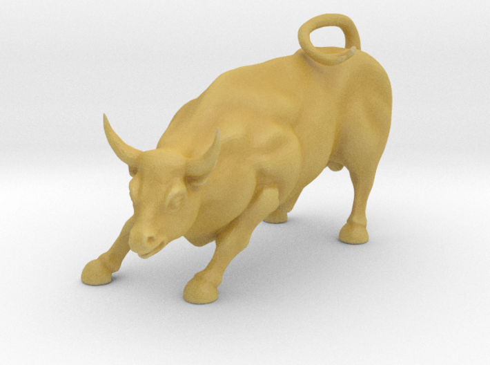 S Scale Bull 3d printed