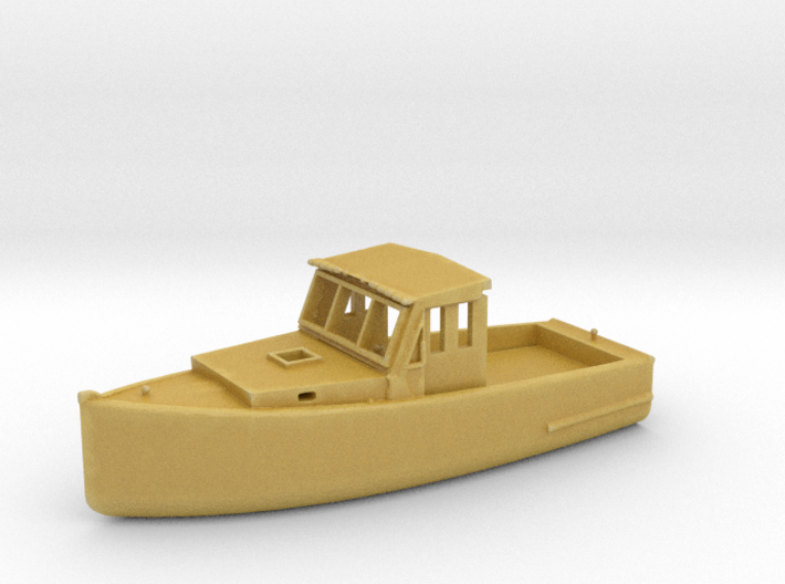 HO Scale Fishing Boat 3d printed