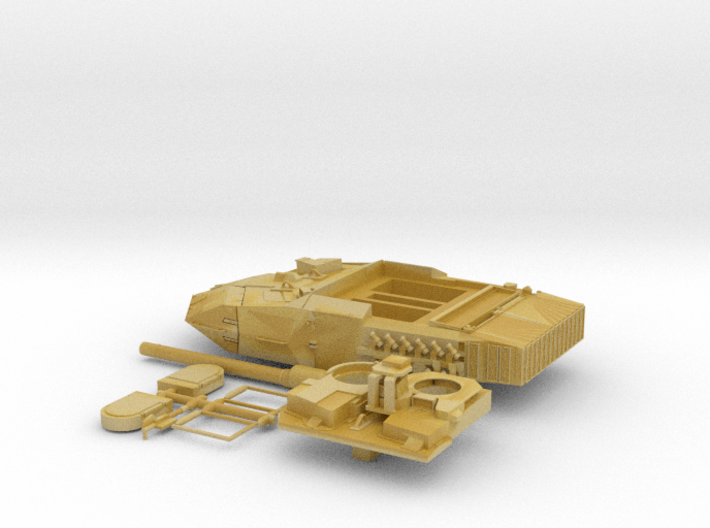 Leopard-2E-H0-Piezas torre-SH-proto-01 3d printed 