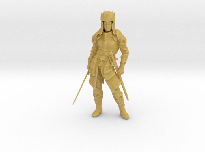 O Scale 2 Sworded Knight 3d printed