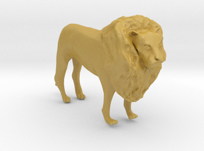O Scale Lion 3d printed 