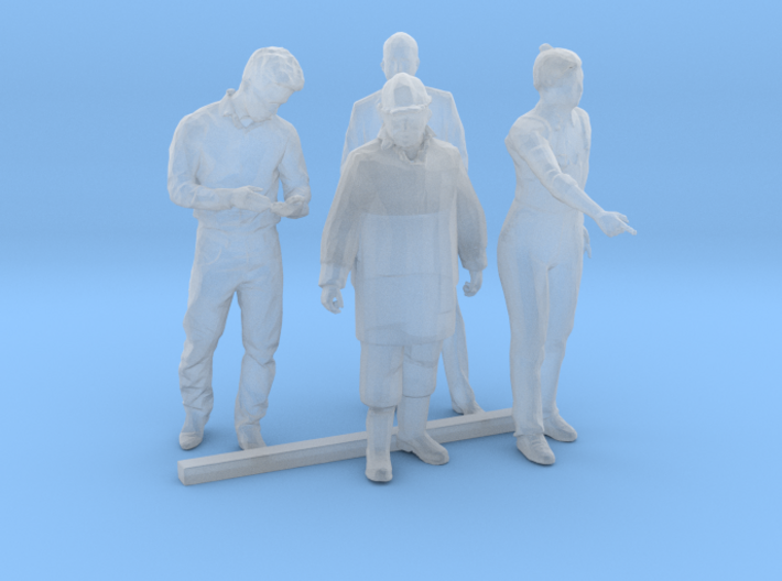 HO Scale Standing Men 2 3d printed