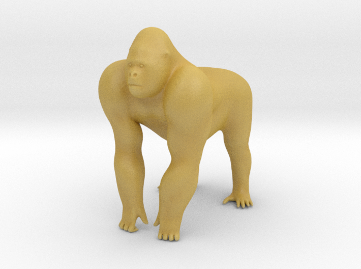 HO Scale Gorilla 3d printed