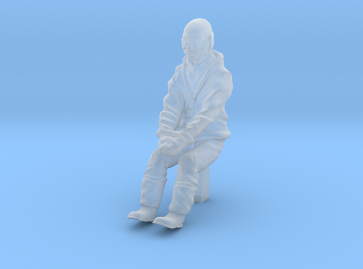 S Scale Race Car Driver 3d printed
