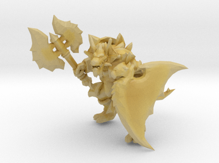 Draconian warrior DnD 1/60 miniature for games rpg 3d printed 