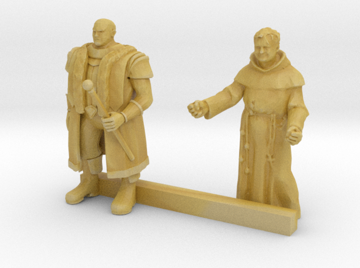 HO Scale Priest and Nobleman 3d printed