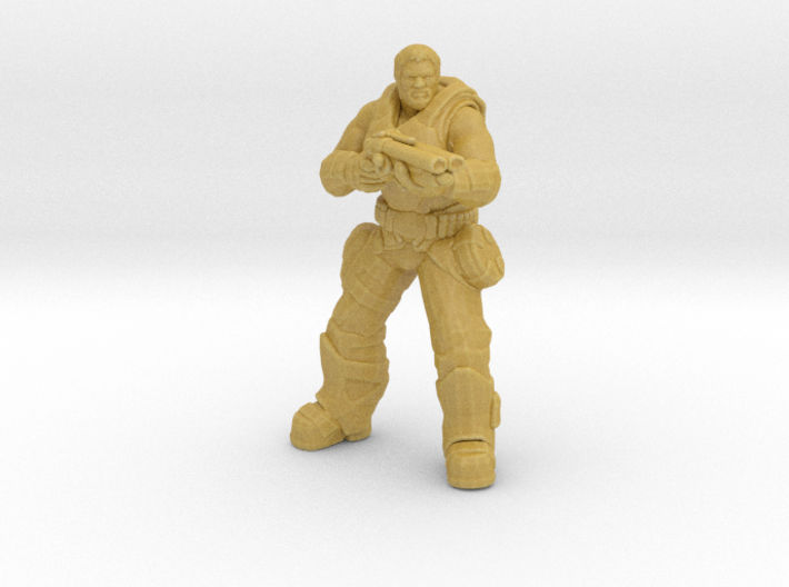 Gears of War Old Dom miniature boardgame size rpg 3d printed 