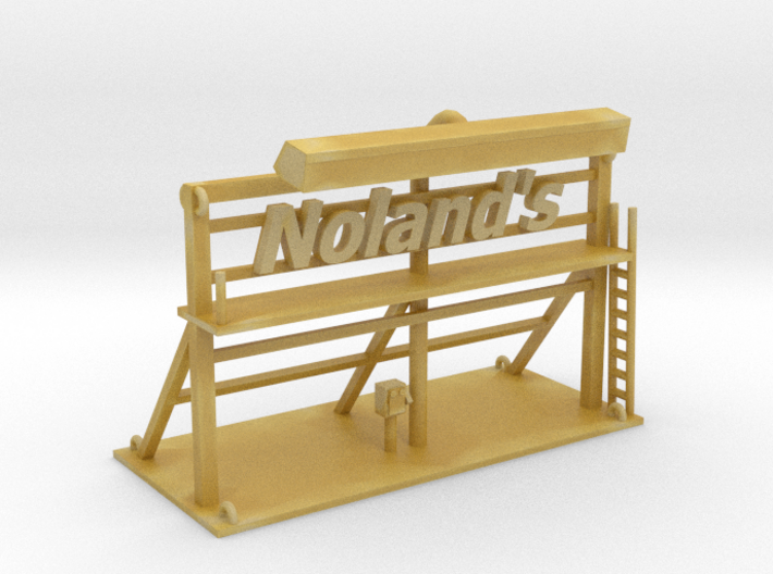 Nolands Roof Top Sign Z Scale 3d printed 