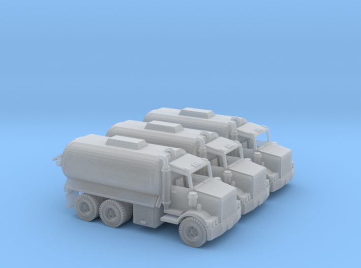 3 Water tank Trucks Z Scale 3d printed