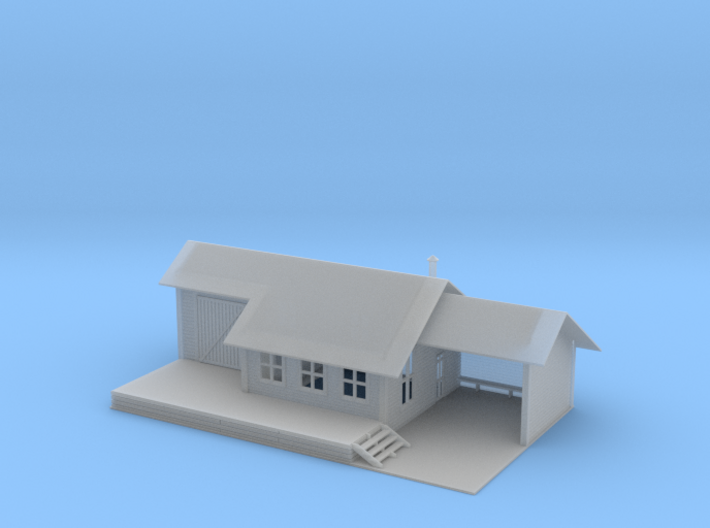 Small Train Station Z Scale 3d printed 