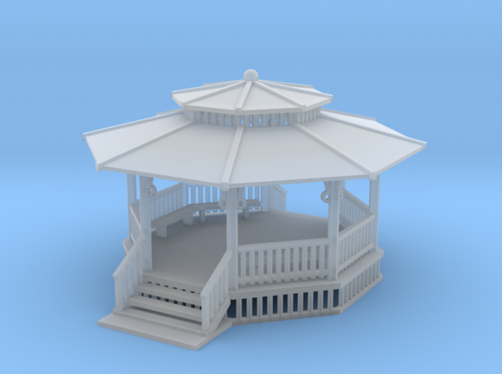 24 Ft Gazebo With Benches Z Scale 3d printed