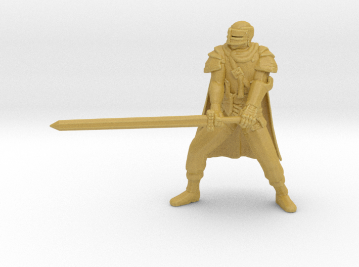 Berserk Guts Mercenary cape miniature model dnd wh 3d printed 