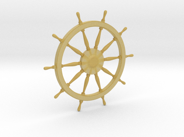 1/64 Ship's Wheel (Helm) 24 mm diameter 3d printed