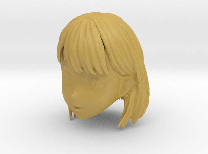 1/10 Girl's Head Short Hair 3d printed